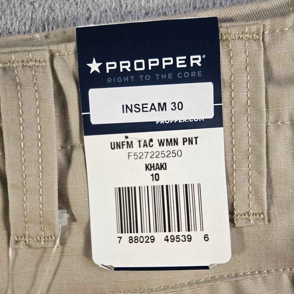 NEW Propper Tactical Uniform Pants Women Khaki‎ Size 10 Inseam 30